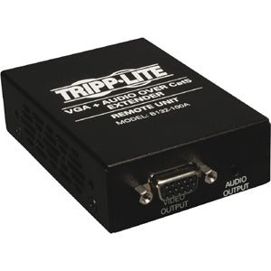 Tripp Lite VGA + Audio Over Cat5/Cat6 Remote Unit Video Extender / Splitter - 1 x 1 - VGA, XGA, SVGA, SXGA, UXGA, WUXGA - 500ft, 1000ft - B132-100A - eCommerce Business Prime