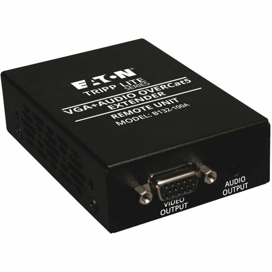 Tripp Lite VGA + Audio Over Cat5/Cat6 Remote Unit Video Extender / Splitter - 1 x 1 - VGA, XGA, SVGA, SXGA, UXGA, WUXGA - 500ft, 1000ft - B132-100A - eCommerce Business Prime