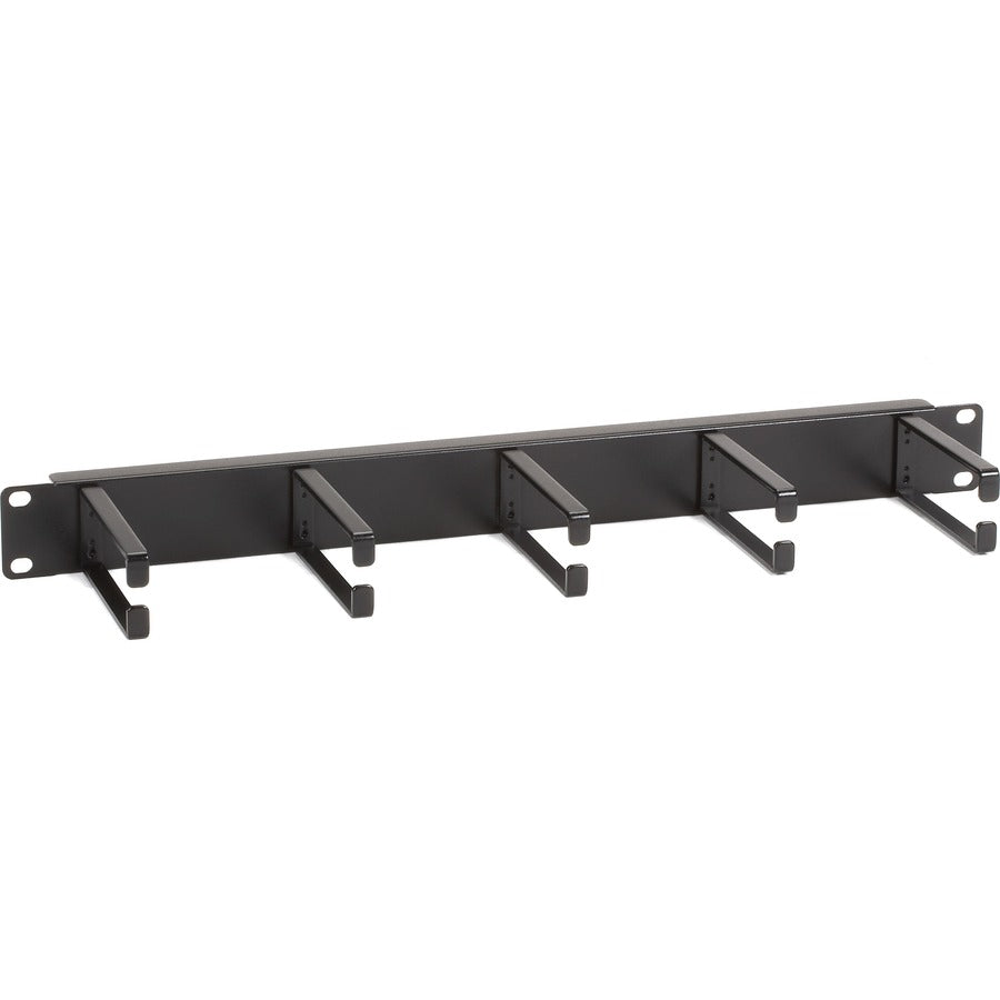 Black Box Horizontal IT Rackmount Cable Manager - 1U, 19" , Single-Sided, Black - Rack Cable Management Panel - Black - 1 Pack - 1U Rack Height - 19" Panel Width - TAA Compliant - 37803-R2 - eCommerce Business Prime