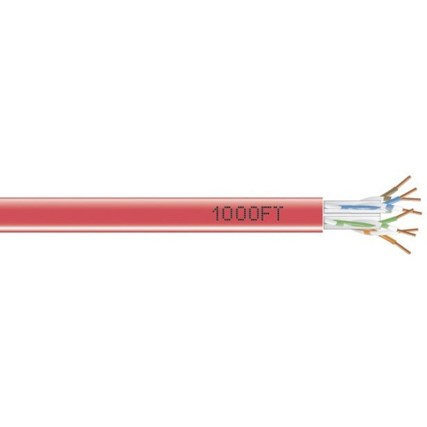 Black Box GigaTrue 550 Cat.6 Bulk Cable - Bare Wire - Bare Wire - 1000ft - Red - EYN868A-PB-1000 - eCommerce Business Prime