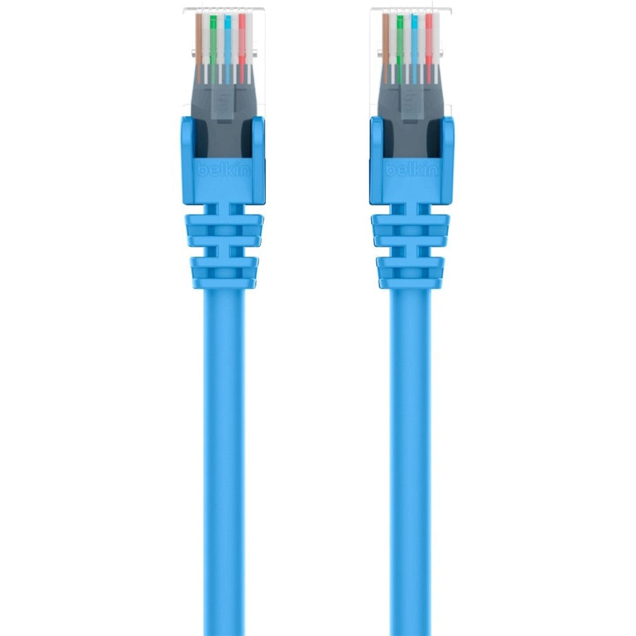 Belkin 900 Series Cat.6 UTP Patch Cable - RJ-45 Male Network - RJ-45 Male Network - 1ft - Blue - A3L980-01-BLU - eCommerce Business Prime