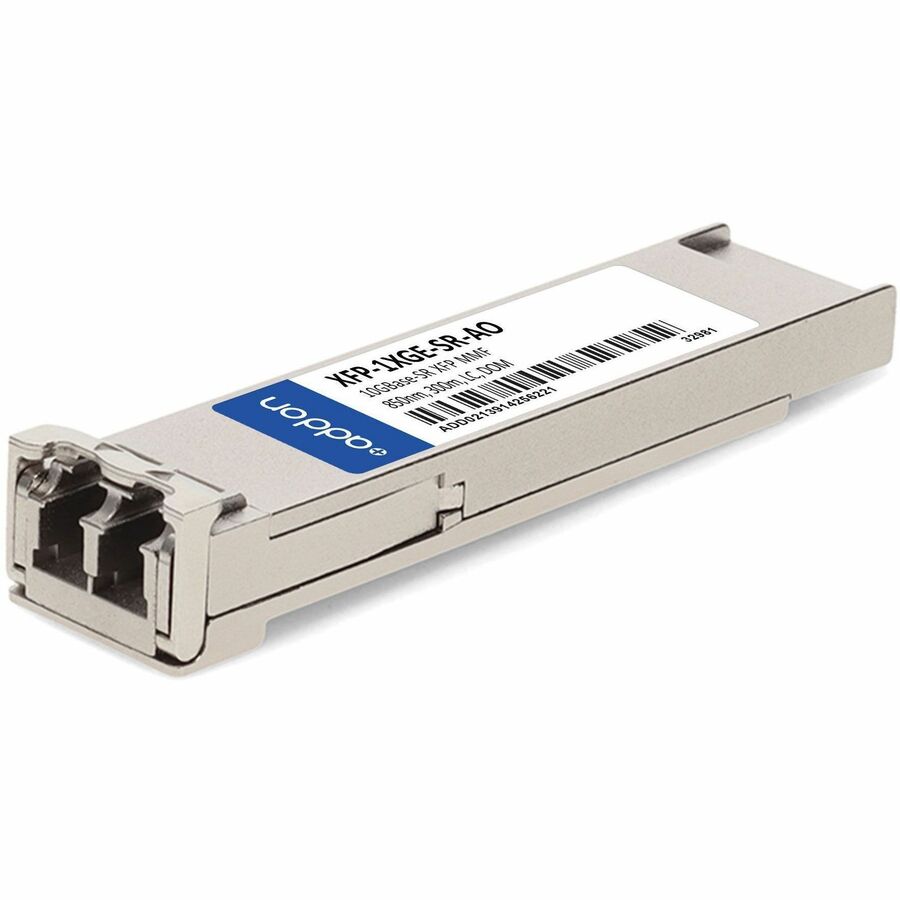 AddOn Juniper Networks XFP-1XGE-SR Compatible TAA Compliant 10GBase-SR XFP Transceiver (MMF, 850nm, 300m, LC, DOM) - 100% compatible and guaranteed to work - XFP-1XGE-SR-AO - eCommerce Business Prime