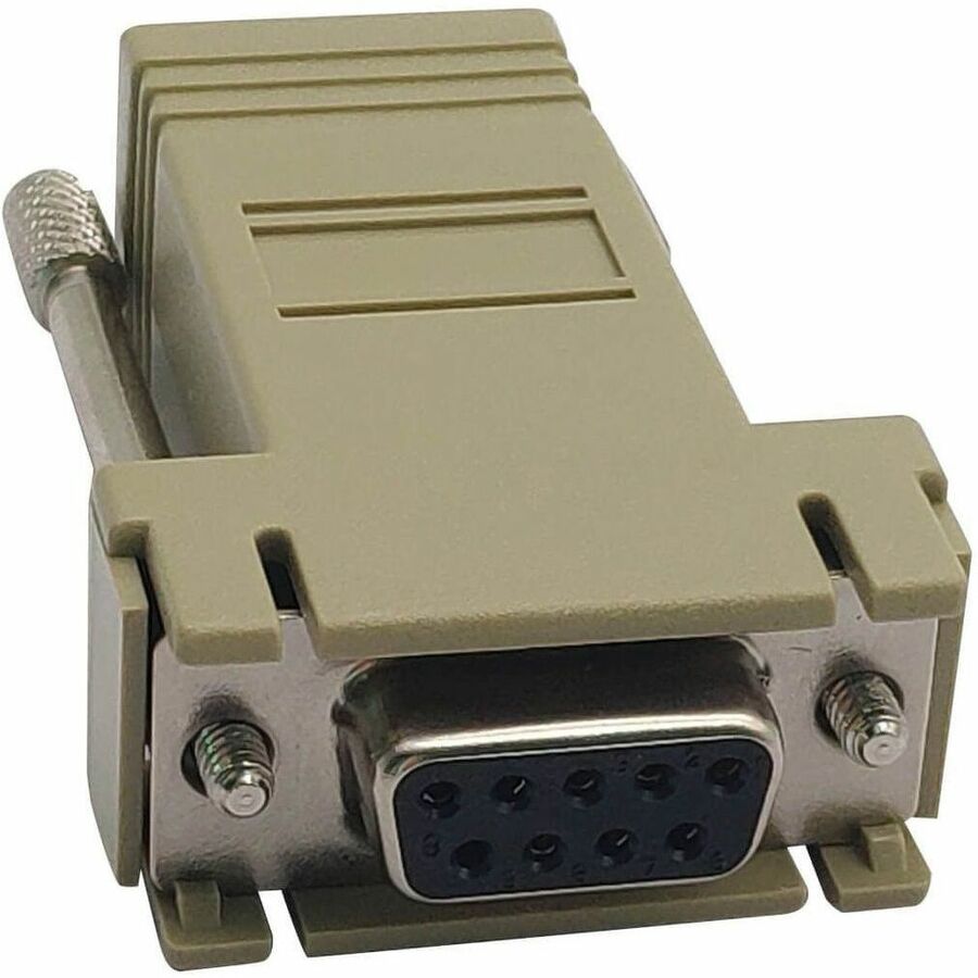 Tripp Lite Modular Serial Crossover Adapter Ethernet to Console Server RJ45-F/DB9-F - 1 x 9-pin DB-9 Serial Female - 1 x RJ-45 Network Female - Beige - B090-A9F-X - eCommerce Business Prime