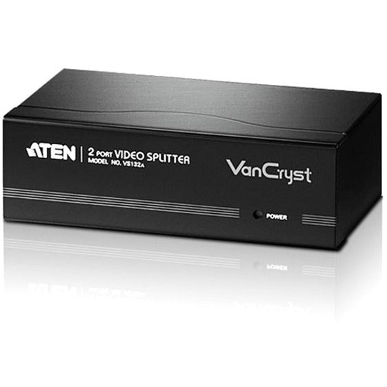 Aten VS132A Video Splitter-TAA Compliant - 1 x HD-15 Video In, 2 x HD-15 Video Out - 2048 x 1536 @ 60Hz - VGA, XGA, SVGA, UXGA, QXGA - VS132A - eCommerce Business Prime