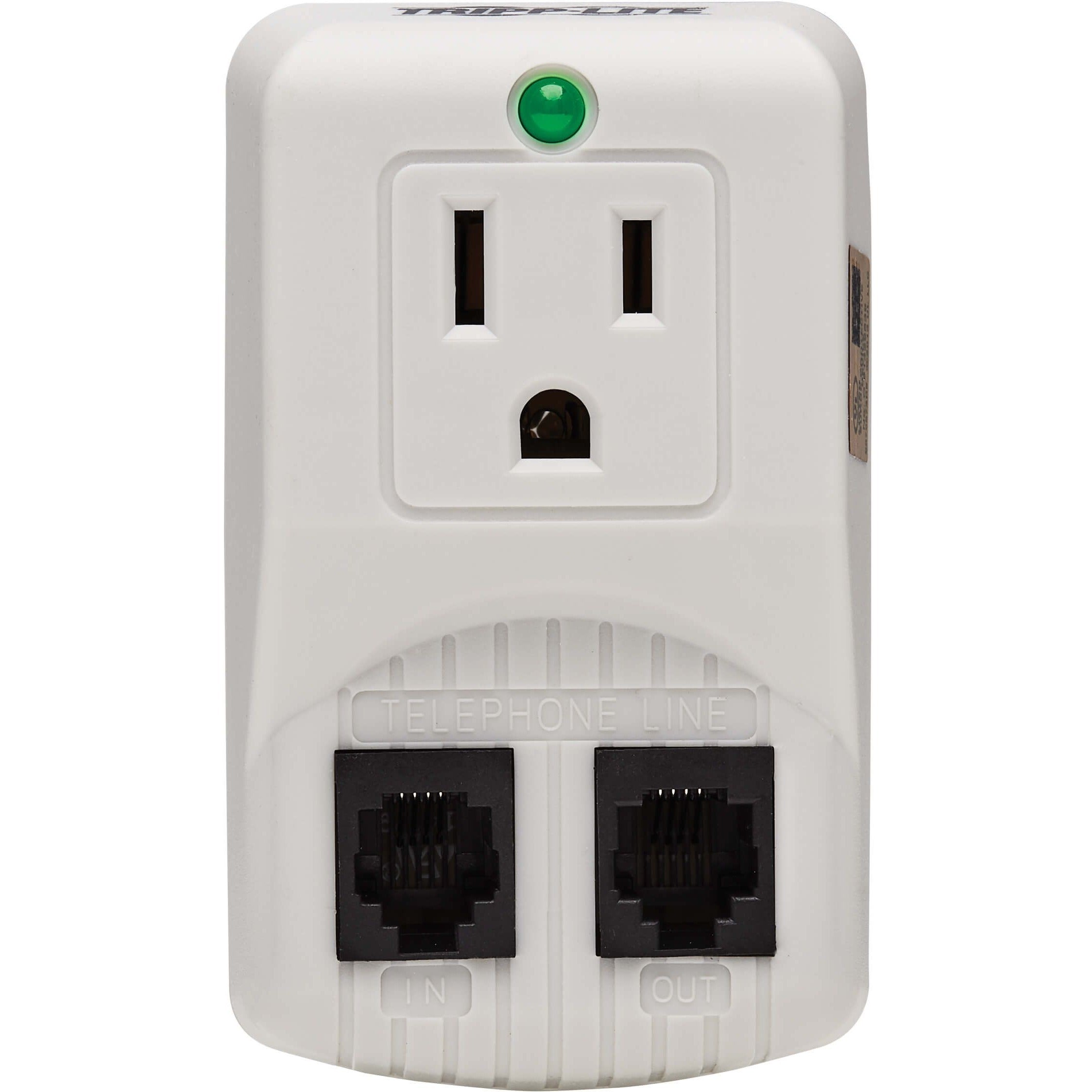 Tripp Lite Notebook Surge Protector Wallmount Direct Plug In 1 Outlet RJ11 - 1 x NEMA 5-15R - 1800 VA - 750 J - 120 V AC Input - 120 V AC Output - TRAVELCUBE - eCommerce Business Prime