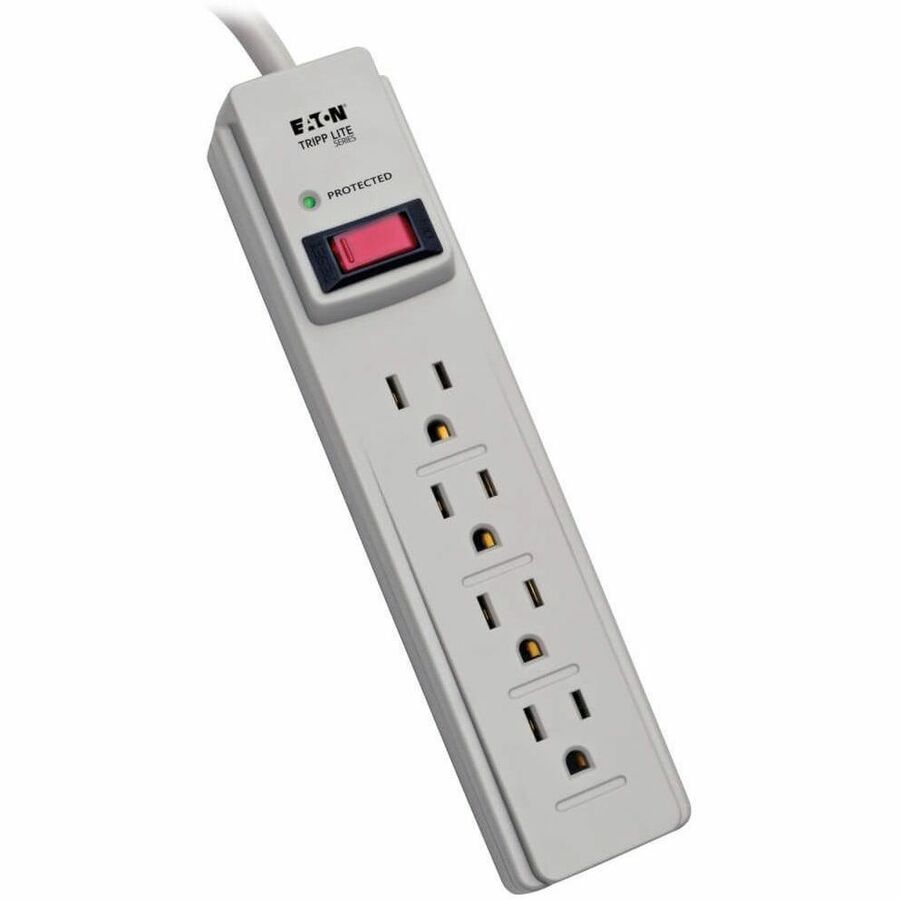 Tripp Lite Surge Protector 4 Outlet 4ft Cord 450 Joule Surge Suppressor - Receptacles: 4 x NEMA 5-15R - 450J - TLP404 - eCommerce Business Prime