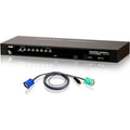Aten CS1308KIT KVM Switch - 8 x 1 - 8 x SPHD-15 Keyboard/Mouse/Video - 1U - Rack-mountable - CS1308KIT - eCommerce Business Prime