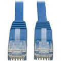 Tripp Lite 25ft Cat6 Gigabit Snagless Molded Flat Patch Cable RJ45 Blue 25' - Category 6 - 25ft - 1 x RJ-45 Male Network - 1 x RJ-45 Male Network - Blue - N201-025-BL-FL - eCommerce Business Prime