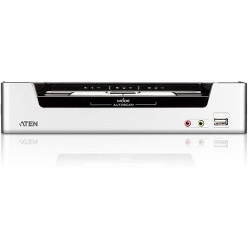 Aten CubiQ CS1792 KVM Switch-TAA Compliant - 2 x 1 - 2 x HDMI Digital Audio/Video, 2 x Type B USB, 2 x Mini-phone Audio, 2 x Mini-phone Microphone - CS1792 - eCommerce Business Prime