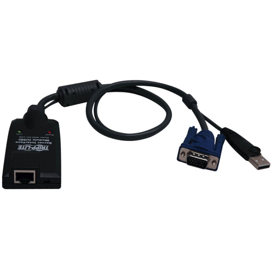 Tripp Lite USB Server Interface Module for B064- Series KVM Switches TAA - RJ-45 Female Network, HD-15 Male VGA, Type A Male USB - B055-001-USB - eCommerce Business Prime