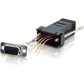 C2G RJ45 to DB9 Male Modular Adapter - Black - 1 Pack - 1 x 9-pin DB-9 Male - 1 x RJ-45 Female - Black - 02947 - eCommerce Business Prime