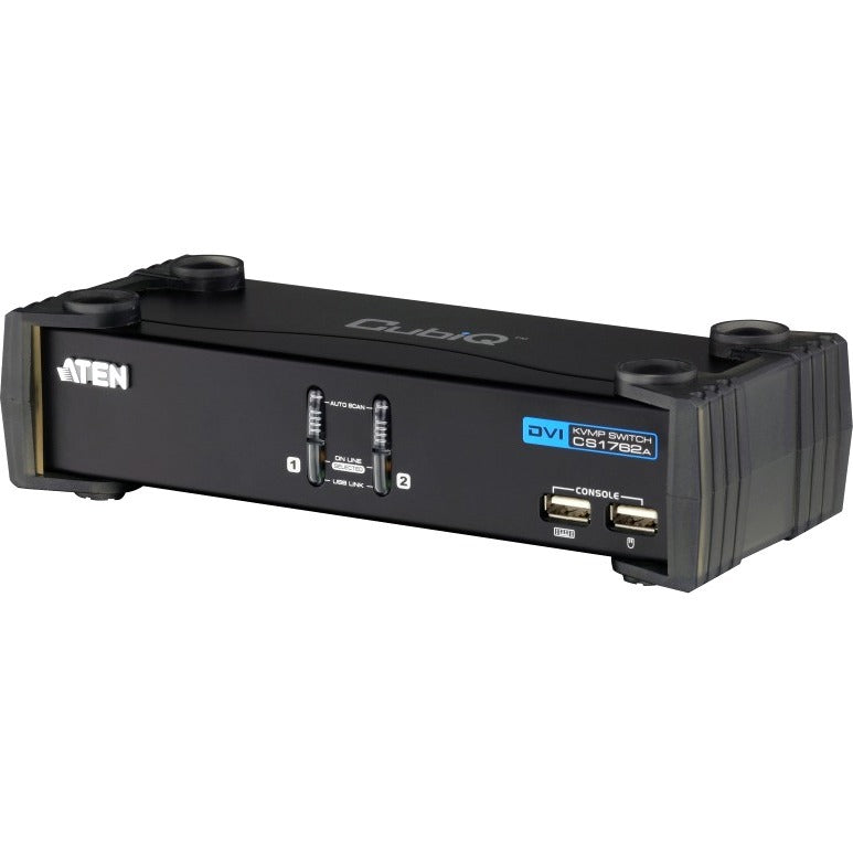ATEN CubiQ CS1762A KVM Switch - 2 Computer(s) - WUXGA - 1920 x 1200USBDVI - Desktop - CS1762A - eCommerce Business Prime