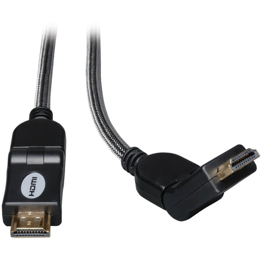 Tripp Lite 6ft High Speed HDMI Cable Digital Video with Audio Swivel Connectors 4K x 2K M/M 6' - HDMI - 6 ft - 1 x HDMI Male - 1 x HDMI Male - Shielding - P568-006-SW - eCommerce Business Prime