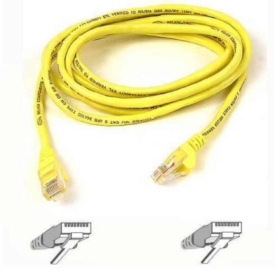 Belkin Cat5e Patch Cable - RJ-45 Male Network - RJ-45 Male Network - 3ft - Yellow - A3L791-03-YLW-S - eCommerce Business Prime