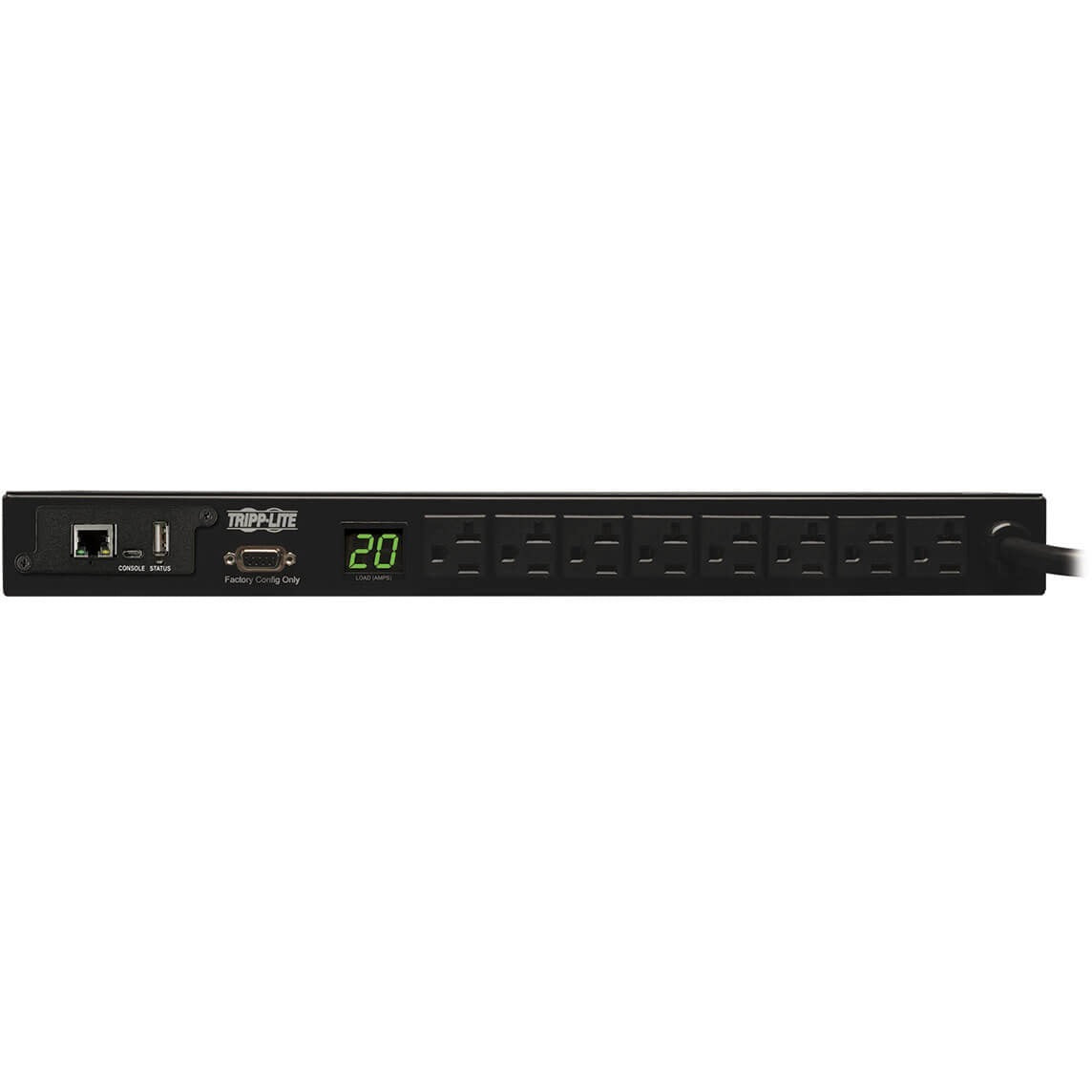 Tripp Lite PDU Monitored 120V 20A 5-15/20R 8 Outlet L5-20P Horizontal 1URM TAA - 16 x NEMA 5-15/20R - 1U Horizontal Rackmount - PDUMNH20 - eCommerce Business Prime