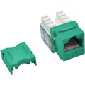 Tripp Lite Cat6 Cat5e 110 Style Punch down Keystone Jack RJ45 Green TAA GSA - 1 x RJ-45 Network Female - Green - TAA Compliant - N238-001-GN - eCommerce Business Prime