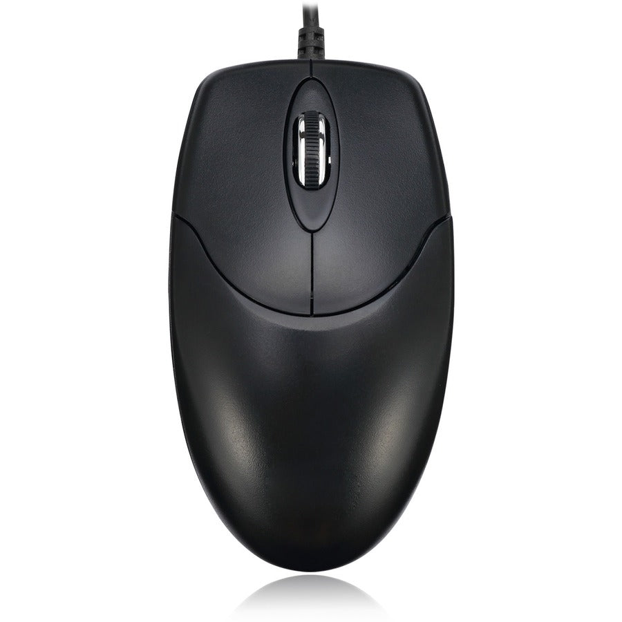 Adesso 3 Button Desktop Optical Scroll Mouse (USB) - Optical - Cable - Black - USB - 1000 dpi - Scroll Wheel - 3 Button(s) - Symmetrical - HC-3003US - eCommerce Business Prime