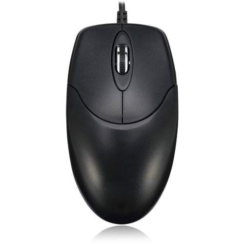 Adesso 3 Button Desktop Optical Scroll Mouse (USB) - Optical - Cable - Black - USB - 1000 dpi - Scroll Wheel - 3 Button(s) - Symmetrical - HC-3003US - eCommerce Business Prime