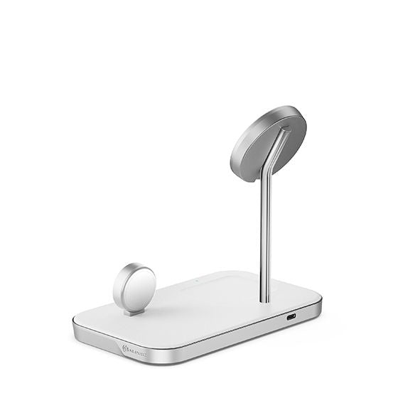 ALOGIC MagSpeed 3-in-1 Wireless 15W Charging Station - White - eCommerce Business Prime
