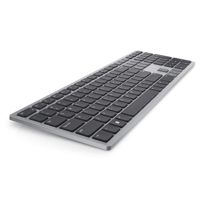 Wireless keyboard on a white background