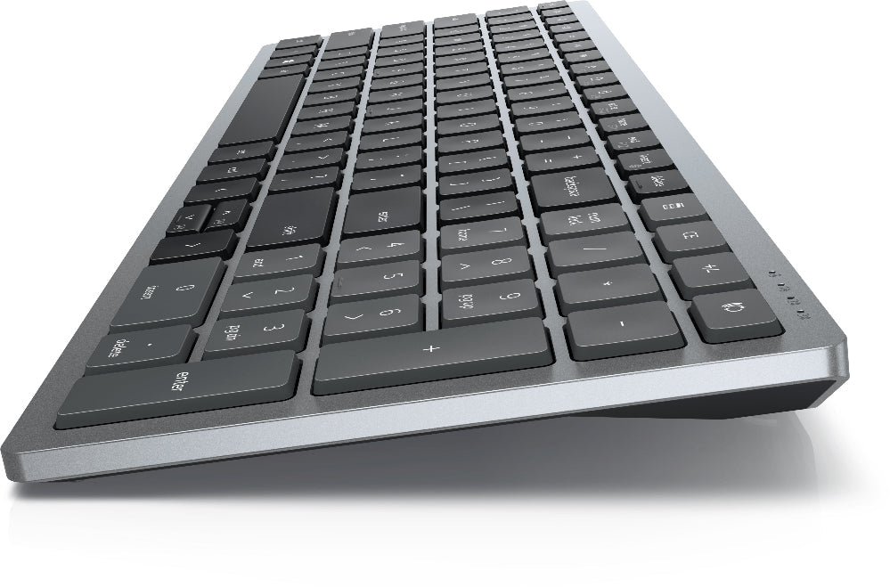 Wireless keyboard on a white background