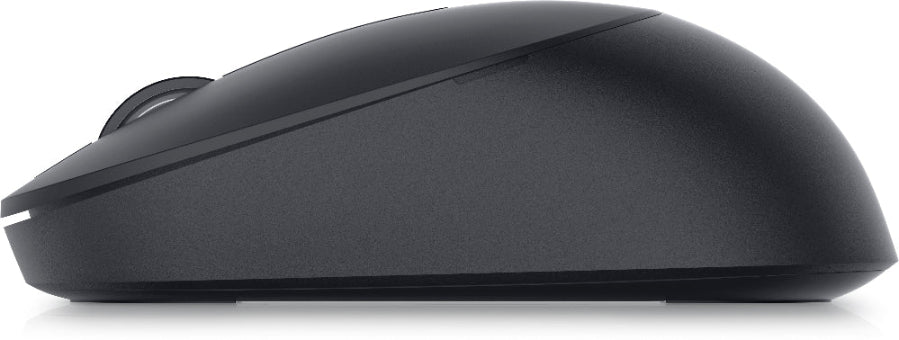 Black computer mouse on a white background