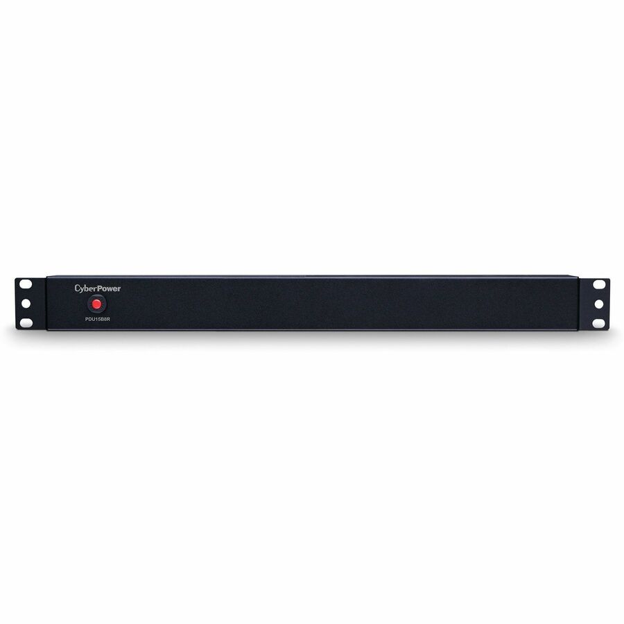 CyberPower PDU15B8R 100 - 125 VAC 15A Basic PDU - 8 Outlets, 15 ft, NEMA 5-15P, Horizontal, 1U, Lifetime Warranty - PDU15B8R - eCommerce Business Prime