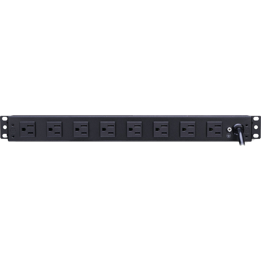 CyberPower PDU15B8R 100 - 125 VAC 15A Basic PDU - 8 Outlets, 15 ft, NEMA 5-15P, Horizontal, 1U, Lifetime Warranty - PDU15B8R - eCommerce Business Prime