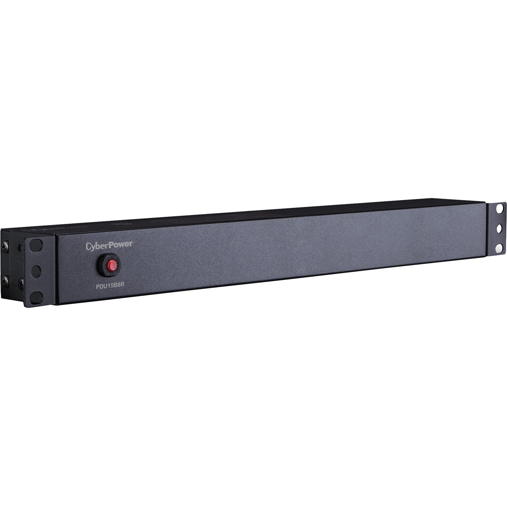CyberPower PDU15B8R 100 - 125 VAC 15A Basic PDU - 8 Outlets, 15 ft, NEMA 5-15P, Horizontal, 1U, Lifetime Warranty - PDU15B8R - eCommerce Business Prime