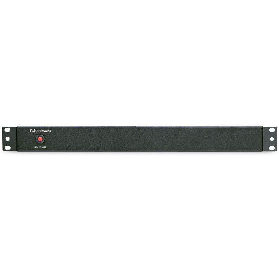 CyberPower PDU15B12R 100 - 125 VAC 15A Basic PDU - 12 Outlets, 15 ft, NEMA 5-15P, Horizontal, 1U, Lifetime Warranty - PDU15B12R - eCommerce Business Prime