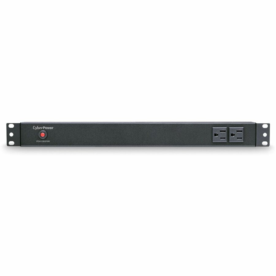CyberPower PDU15B2F8R 100 - 125 VAC 15A Basic PDU - 10 Outlets, 15 ft, NEMA 5-15P, Horizontal, 1U, Lifetime Warranty - PDU15B2F8R - eCommerce Business Prime