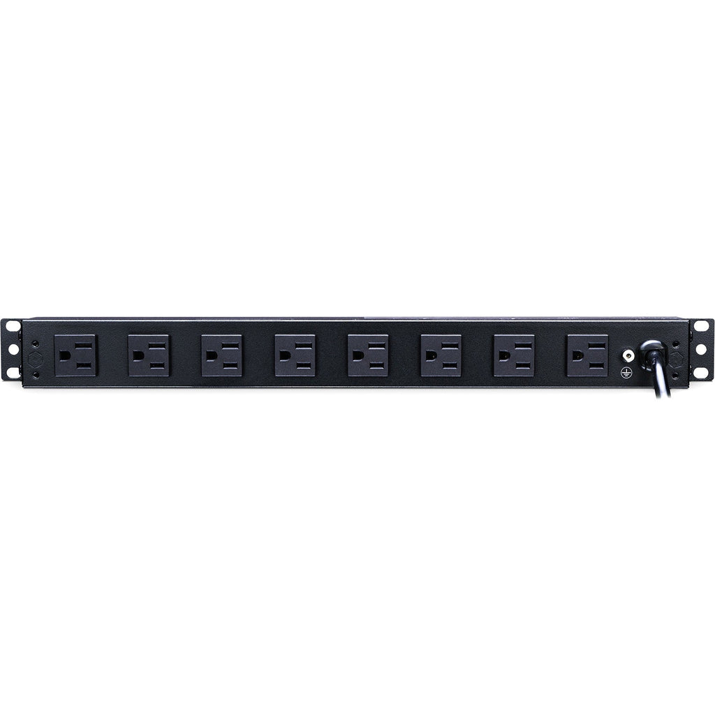CyberPower PDU15B2F8R 100 - 125 VAC 15A Basic PDU - 10 Outlets, 15 ft, NEMA 5-15P, Horizontal, 1U, Lifetime Warranty - PDU15B2F8R - eCommerce Business Prime
