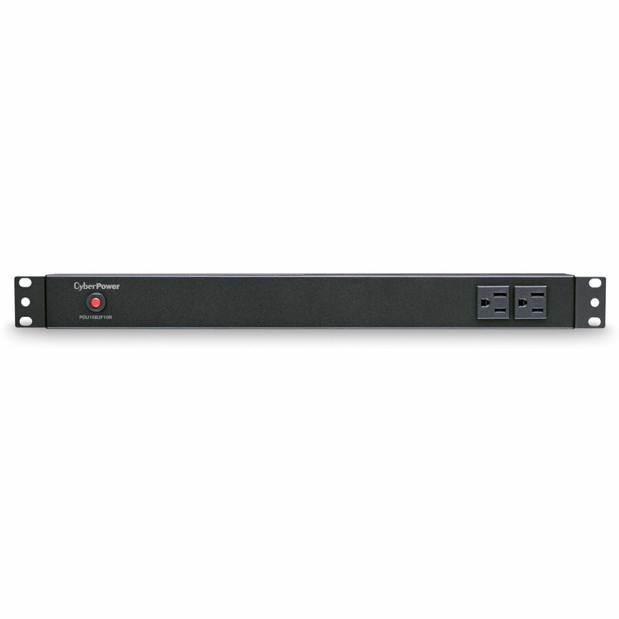 CyberPower PDU15B2F10R 100 - 125 VAC 15A Basic PDU - 12 Outlets, 15 ft, NEMA 5-15P, Horizontal, 1U, Lifetime Warranty - PDU15B2F10R - eCommerce Business Prime