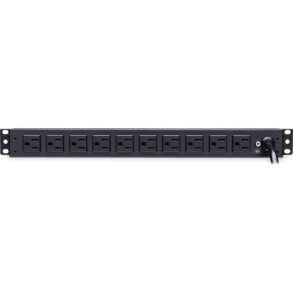 CyberPower PDU15B2F10R 100 - 125 VAC 15A Basic PDU - 12 Outlets, 15 ft, NEMA 5-15P, Horizontal, 1U, Lifetime Warranty - PDU15B2F10R - eCommerce Business Prime