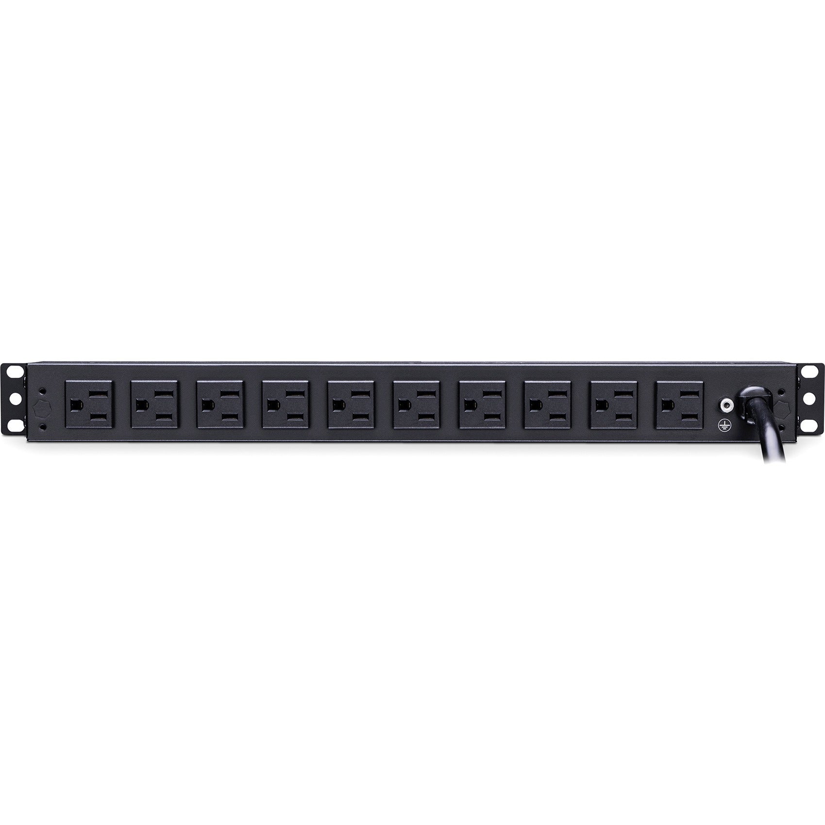 CyberPower PDU15B2F10R 100 - 125 VAC 15A Basic PDU - 12 Outlets, 15 ft, NEMA 5-15P, Horizontal, 1U, Lifetime Warranty - PDU15B2F10R - eCommerce Business Prime