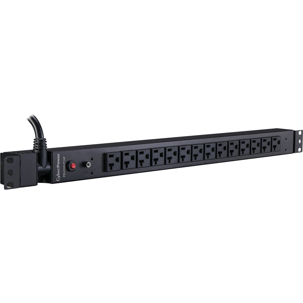 CyberPower PDU20BVT14F 100 - 125 VAC 20A Basic PDU - 14 Outlets, 10 ft, NEMA L5-20P, Vertical, 0U, Lifetime Warranty - PDU20BVT14F - eCommerce Business Prime
