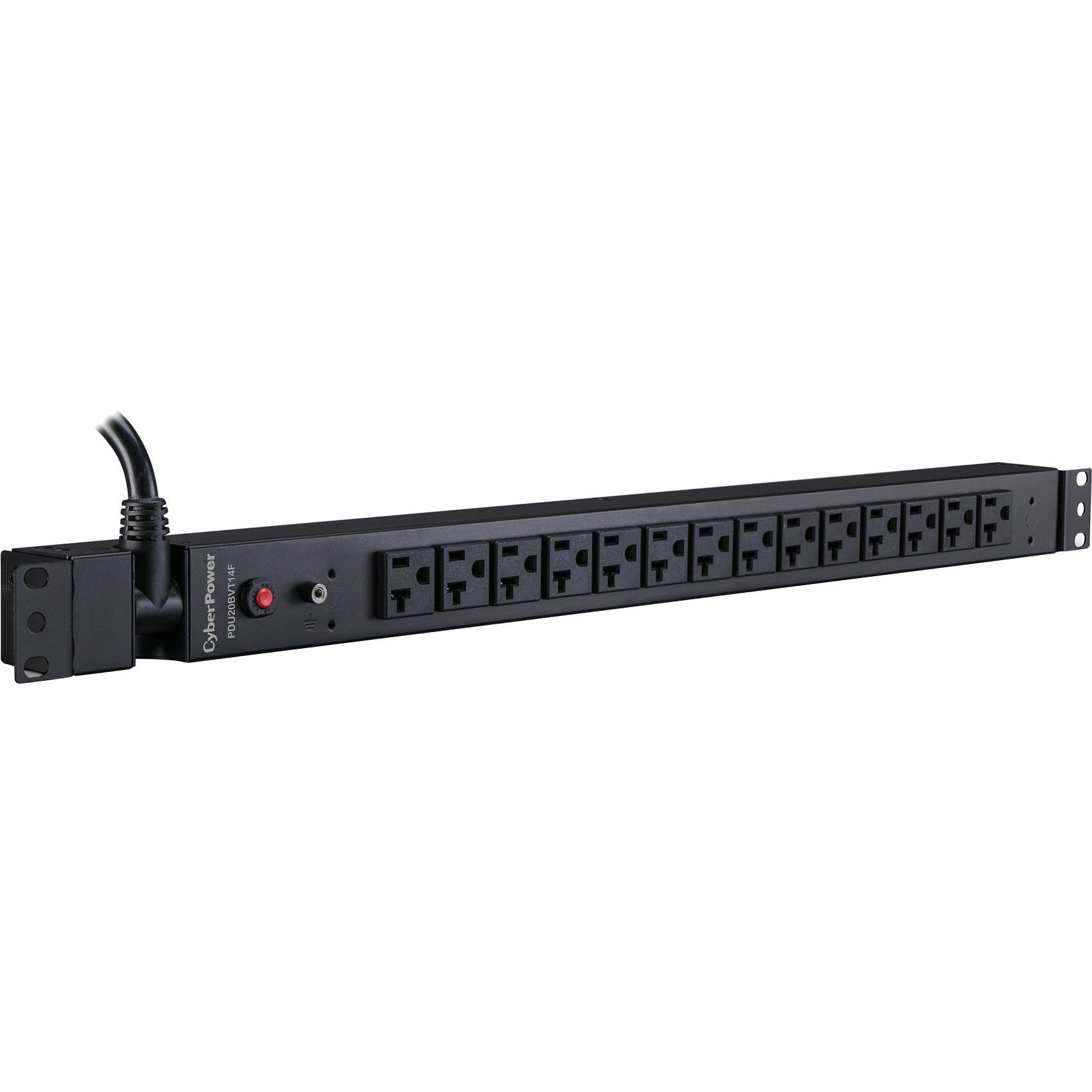 CyberPower PDU20BVT14F 100 - 125 VAC 20A Basic PDU - 14 Outlets, 10 ft, NEMA L5-20P, Vertical, 0U, Lifetime Warranty - PDU20BVT14F - eCommerce Business Prime