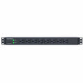 CyberPower PDU30BT8F8R Single Phase 100 - 125 VAC 30A Basic PDU - 16 Outlets, 12 ft, NEMA L5-30P, Horizontal, 1U, Lifetime Warranty - PDU30BT8F8R - eCommerce Business Prime