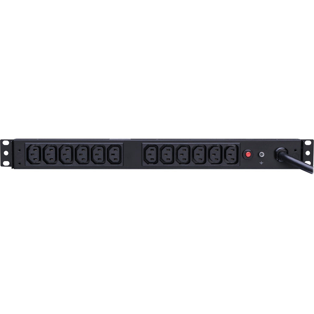 CyberPower PDU20BHVT12R 200 - 230 VAC 20A Basic PDU - 12 Outlets, 10 ft, NEMA L6-20P, Horizontal, 1U, 3YR Warranty - PDU20BHVT12R - eCommerce Business Prime