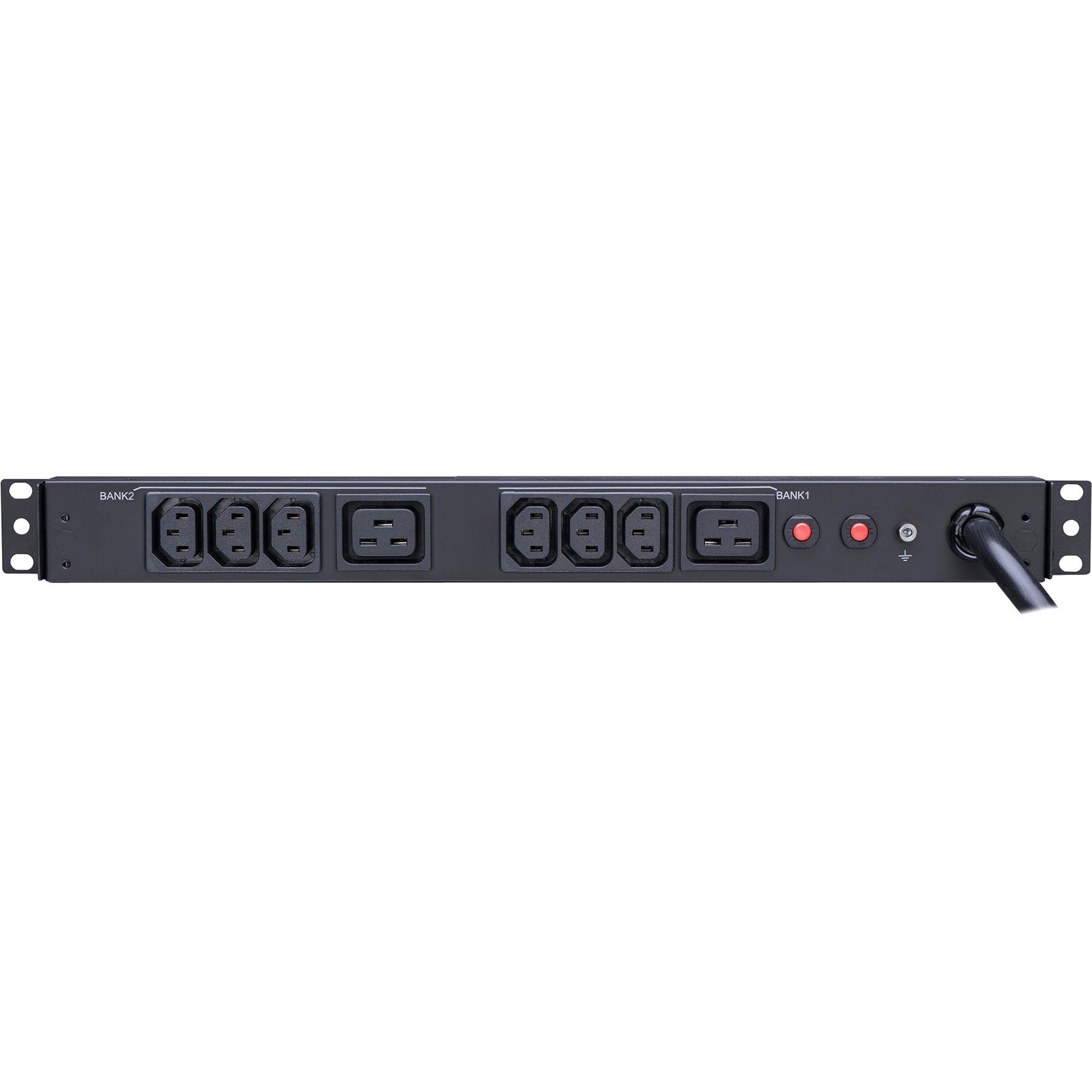 CyberPower PDU30BHVT8R 200 - 230 VAC 30A Basic PDU - 8 Outlets, 10 ft, NEMA L6-30P, Horizontal, 1U, Lifetime Warranty - PDU30BHVT8R