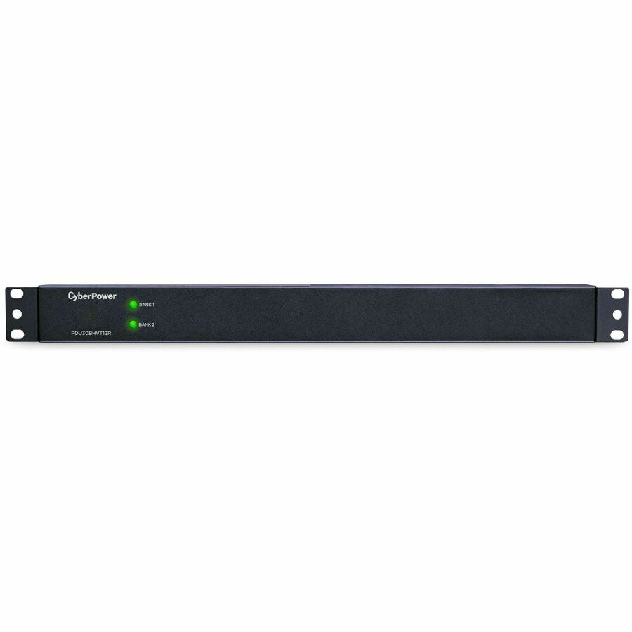 CyberPower PDU30BHVT12R 200 - 230 VAC 30A Basic PDU - 12 Outlets, 10 ft, NEMA L6-30P, Horizontal, 1U, Lifetime Warranty - PDU30BHVT12R - eCommerce Business Prime