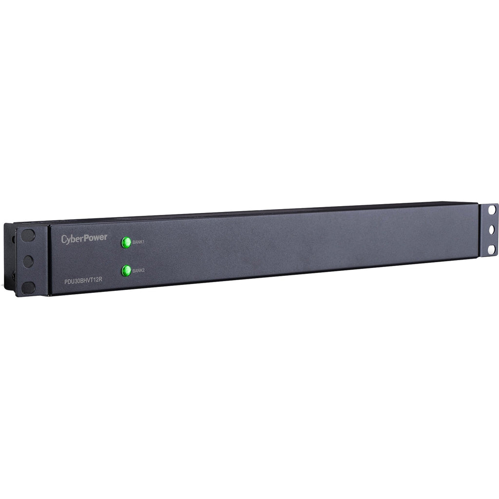 CyberPower PDU30BHVT12R 200 - 230 VAC 30A Basic PDU - 12 Outlets, 10 ft, NEMA L6-30P, Horizontal, 1U, Lifetime Warranty - PDU30BHVT12R - eCommerce Business Prime