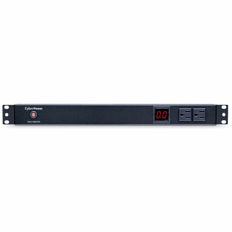 CyberPower PDU15M2F8R Single Phase 100 - 125 VAC 15A Metered PDU - 10 Outlets, 15 ft, NEMA 5-15P, Horizontal, 1U, Lifetime Warranty - PDU15M2F8R - eCommerce Business Prime