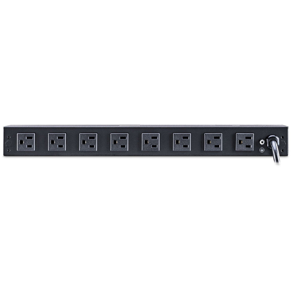 CyberPower PDU15M2F8R Single Phase 100 - 125 VAC 15A Metered PDU - 10 Outlets, 15 ft, NEMA 5-15P, Horizontal, 1U, Lifetime Warranty - PDU15M2F8R - eCommerce Business Prime