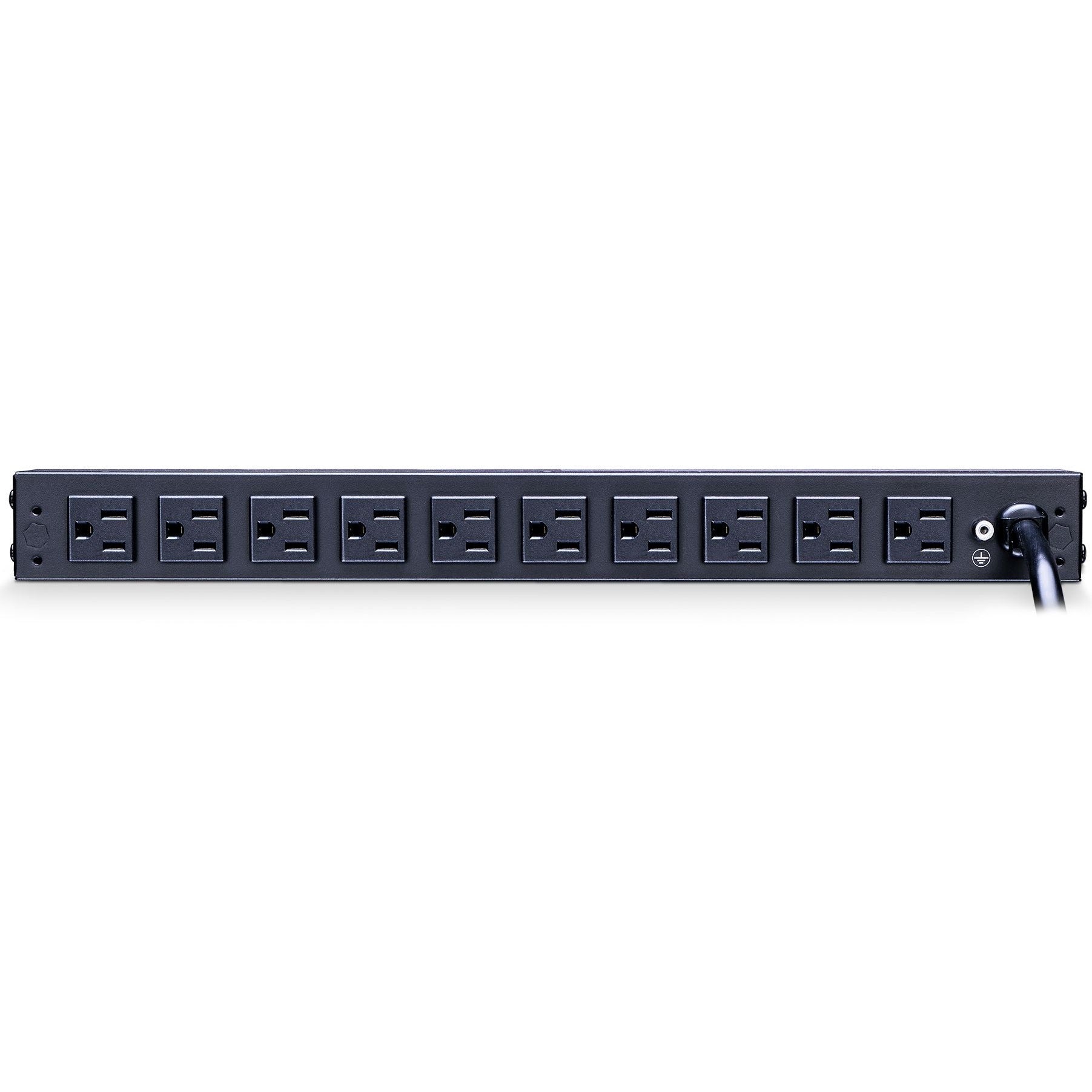 CyberPower PDU15M2F10R 100 - 125 VAC 15A Metered PDU - 12 Outlets, 15 ft, NEMA 5-15P, Horizontal, 1U, Lifetime Warranty - PDU15M2F10R - eCommerce Business Prime