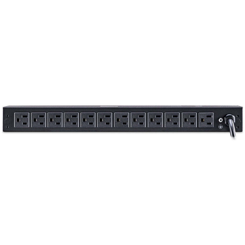 CyberPower PDU15M2F12R 100 - 125 VAC 15A Metered PDU - 14 Outlets, 15 ft, NEMA 5-15P, Horizontal, 1U, Lifetime Warranty - PDU15M2F12R - eCommerce Business Prime