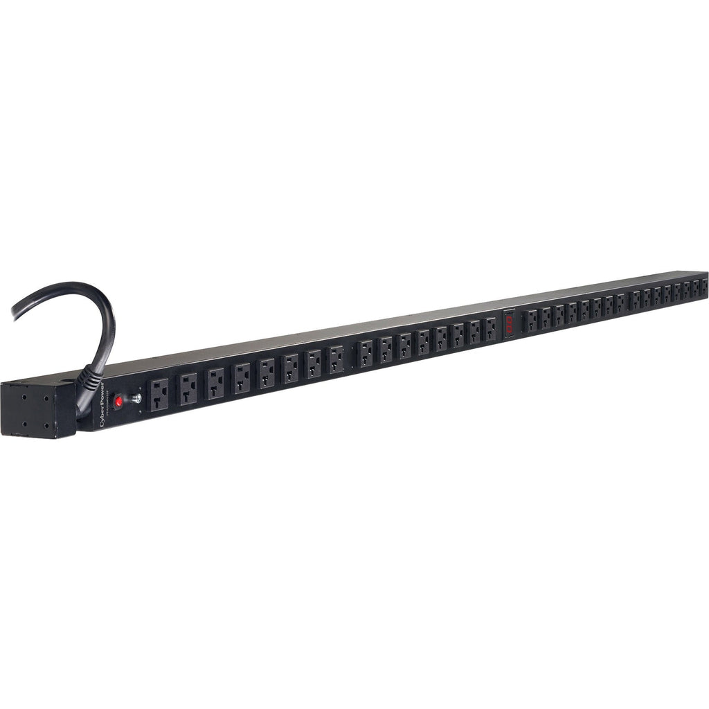 CyberPower PDU20MV32F 100 - 125 VAC 20A Metered PDU - 32 Outlets, 10 ft, NEMA 5-20P, Vertical, 0U, Lifetime Warranty - PDU20MV32F - eCommerce Business Prime