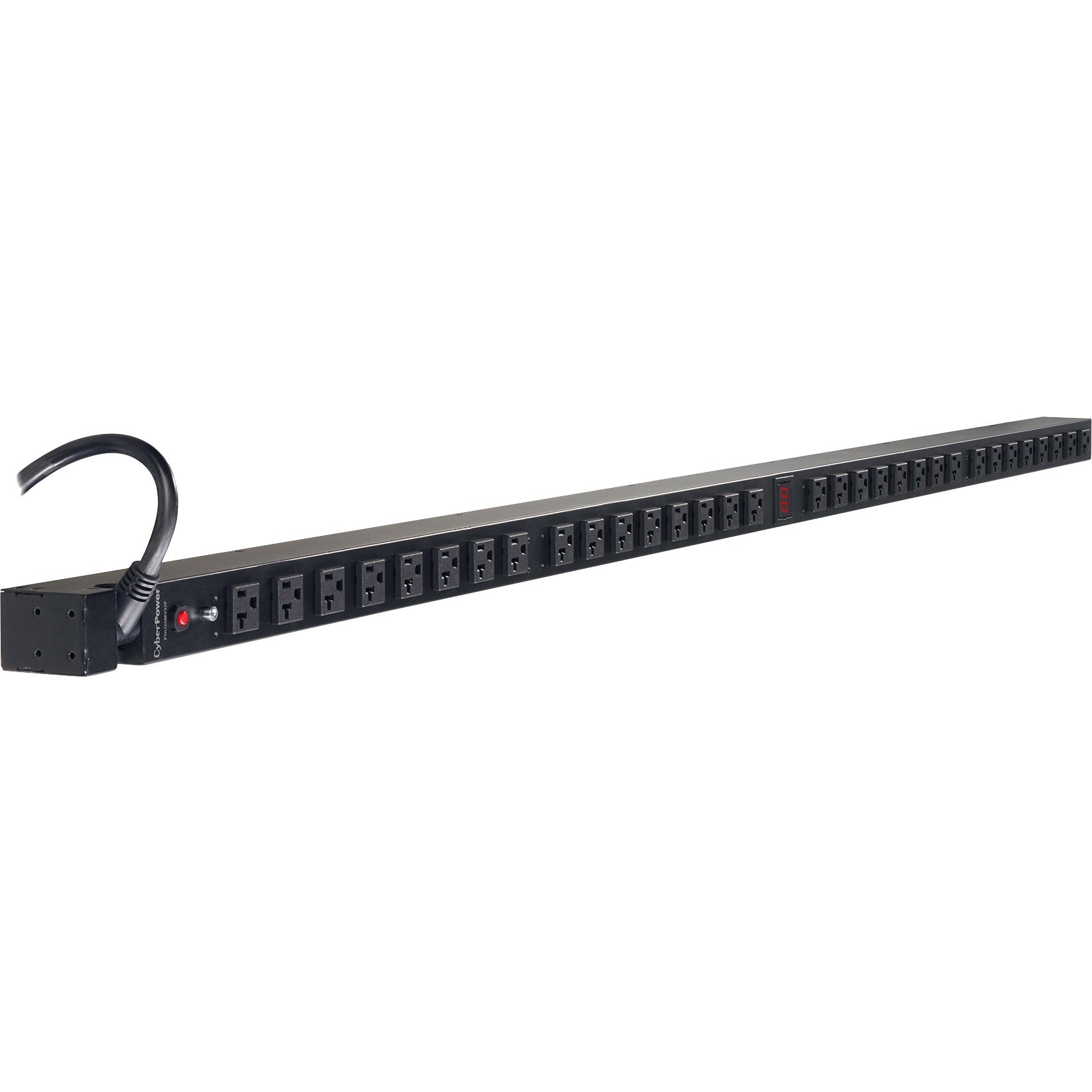 CyberPower PDU20MV32F 100 - 125 VAC 20A Metered PDU - 32 Outlets, 10 ft, NEMA 5-20P, Vertical, 0U, Lifetime Warranty - PDU20MV32F - eCommerce Business Prime