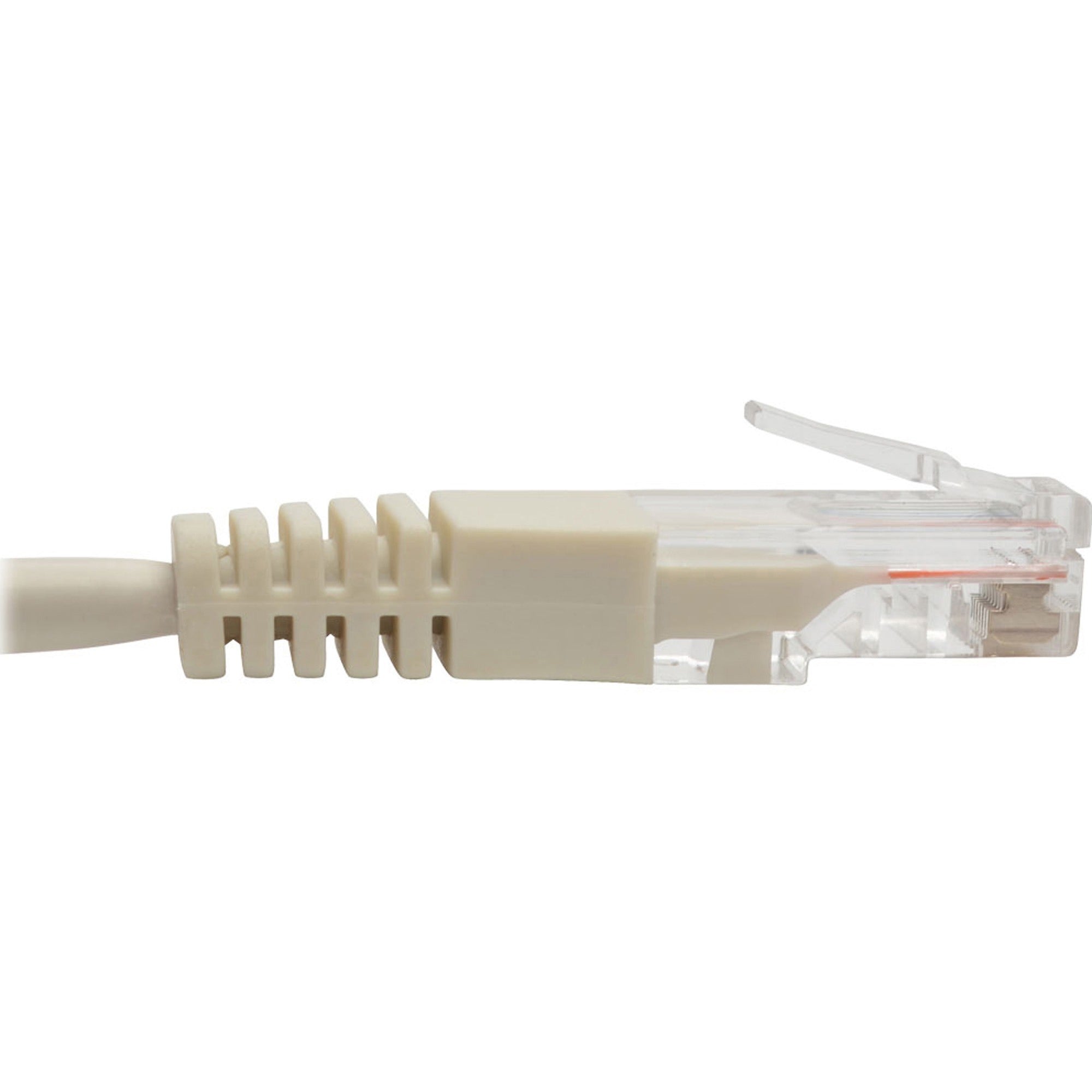 Tripp Lite 25ft Cat5e / Cat5 350MHz Molded Patch Cable RJ45 M/M White 25' - 25 ft Category 5e Network Cable - First End: 1 x RJ-45 - Male - Second End: 1 x RJ-45 - Male - Patch Cable - White - 1 Each - N002-025-WH - eCommerce Business Prime