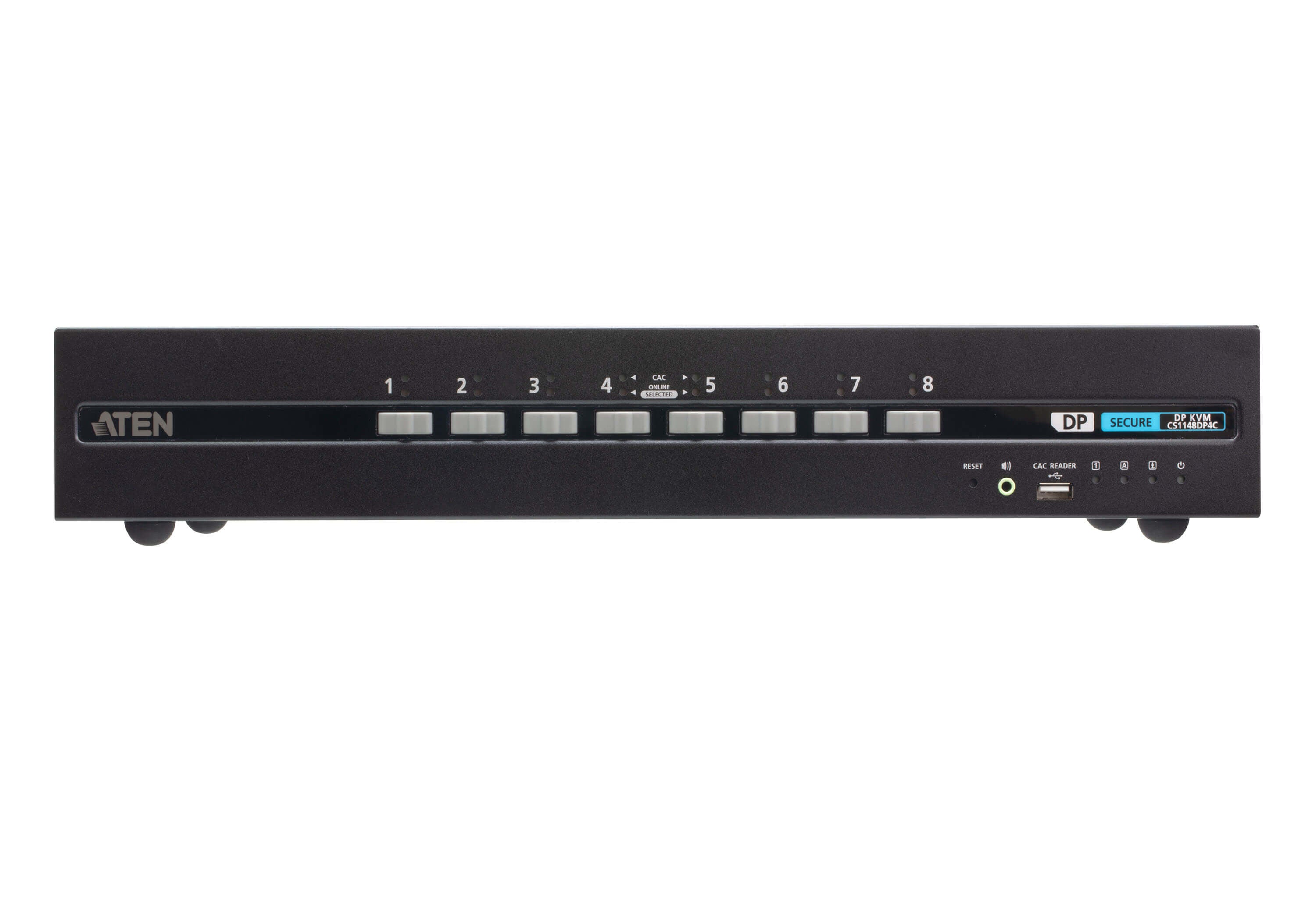 ATEN 8-Port USB DisplayPort Dual Display Secure KVM Switch with CAC (PSD PP v4.0 Compliant) ATEN